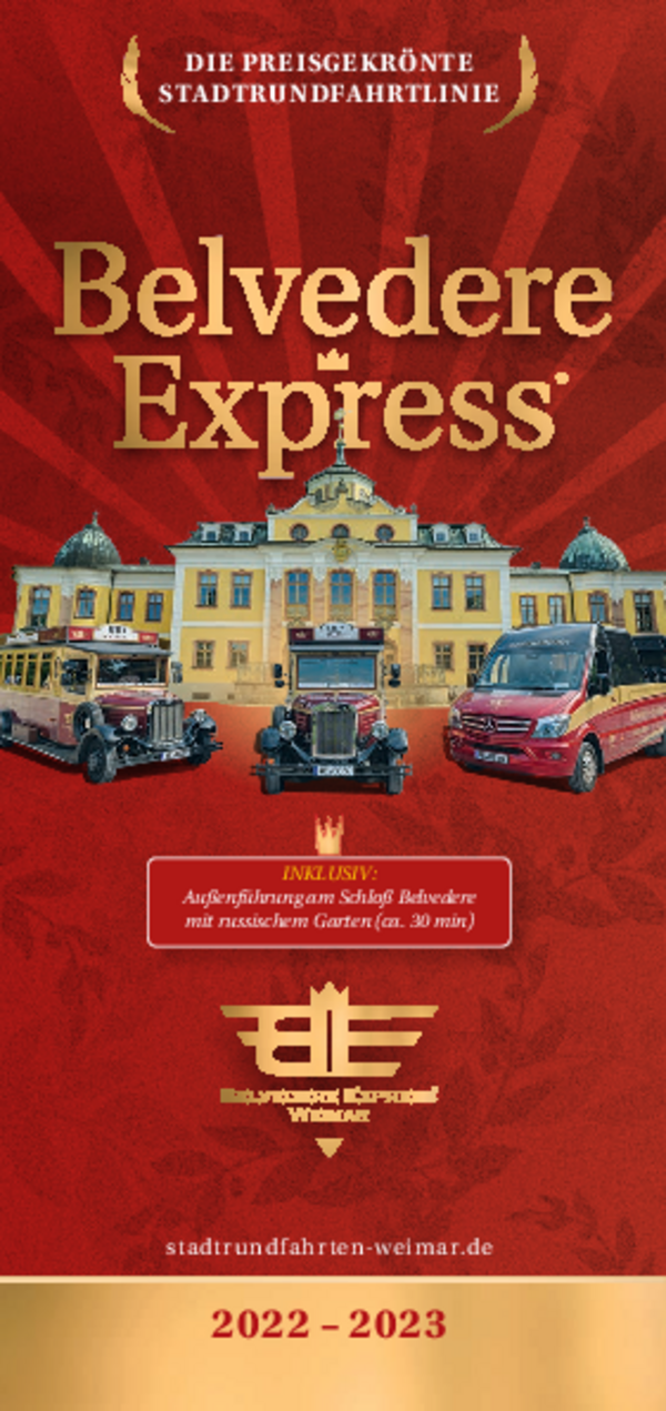 Flyer Belvedere-Express u.City-Tour-Weimar 2022-23